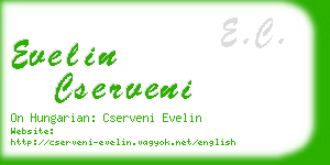 evelin cserveni business card